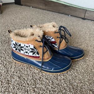 Khombu Fur Lined Josie Boots - Women’s 9 - Leather & Man Made Upper